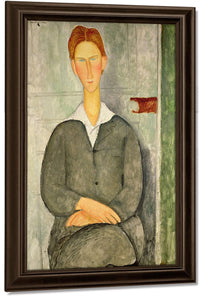 Young Boy With Red Hair By Amedeo Modigliani Fine Art Print