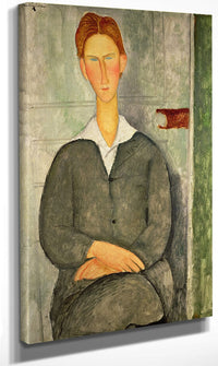 Young Boy With Red Hair By Amedeo Modigliani Fine Art Print