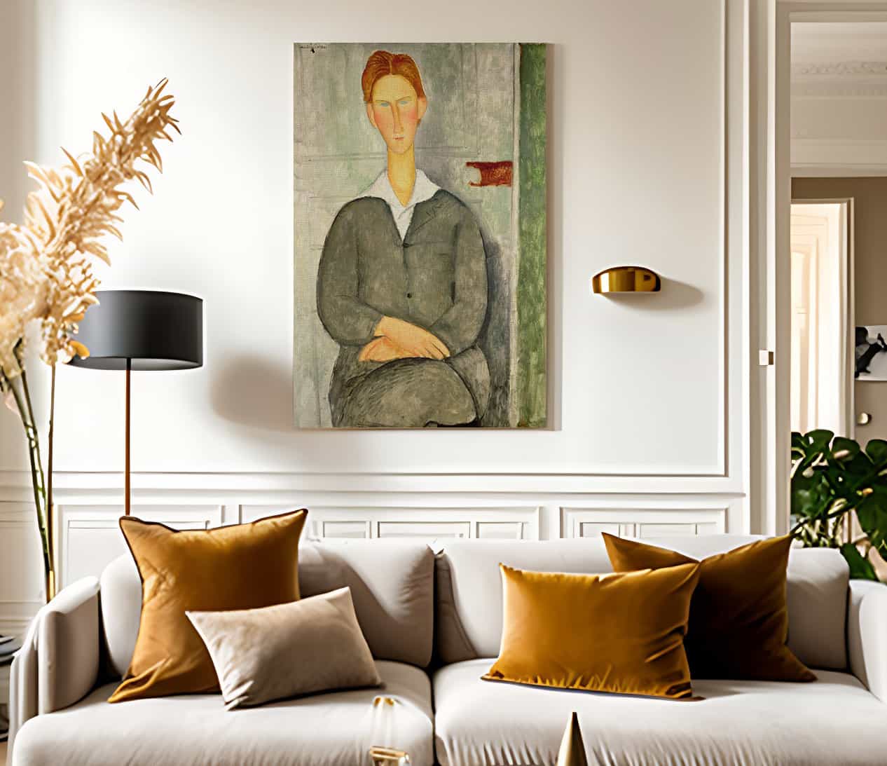Young Boy With Red Hair By Amedeo Modigliani Fine Art Print