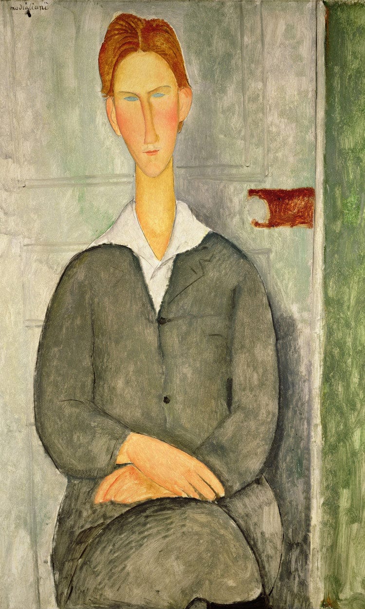 Young Boy With Red Hair By Amedeo Modigliani Fine Art Print