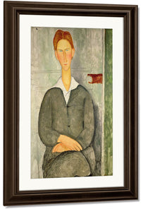 Young Boy With Red Hair By Amedeo Modigliani Fine Art Print
