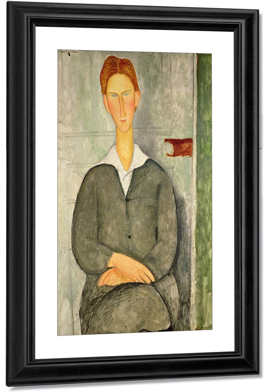 Young Boy With Red Hair By Amedeo Modigliani Fine Art Print