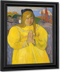 Young Christian Girl Bretonne En Priere 1894 Oil On Canvas 65 2X46 7Cm By Paul Gauguin Fine Art Print