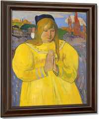 Young Christian Girl Bretonne En Priere 1894 Oil On Canvas 65 2X46 7Cm By Paul Gauguin Fine Art Print