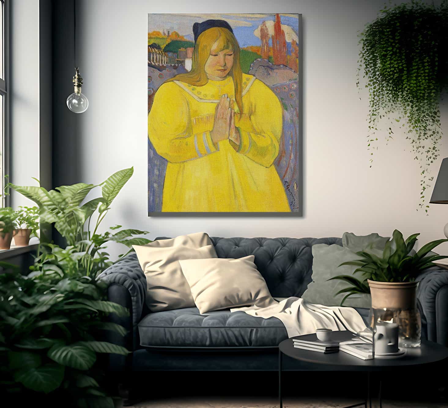 Young Christian Girl Bretonne En Priere 1894 Oil On Canvas 65 2X46 7Cm By Paul Gauguin Fine Art Print