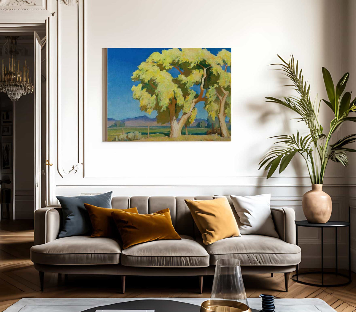 Young Cottonwoods By Maynard Dixon Fine Art Print