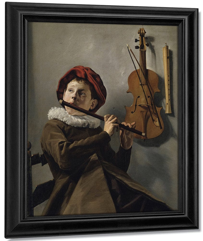 Young Flute Player 1630 By Judith Leyster Fine Art Print