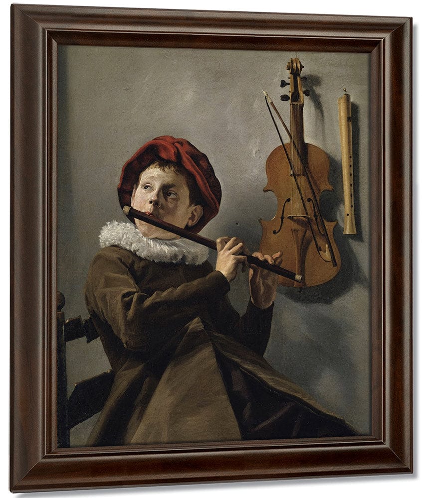 Young Flute Player 1630 By Judith Leyster Fine Art Print