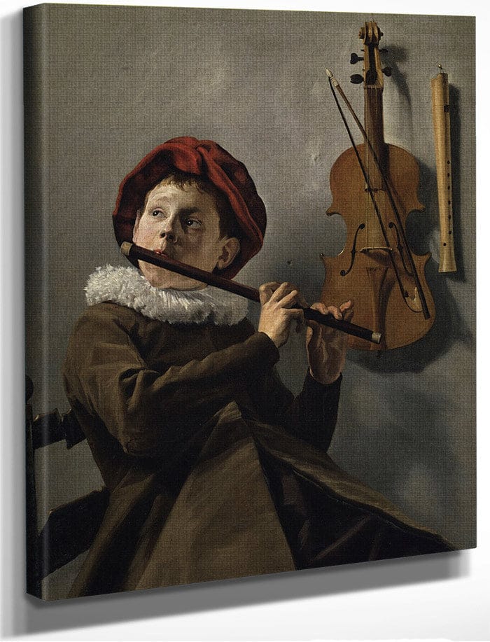 Young Flute Player 1630 By Judith Leyster Fine Art Print