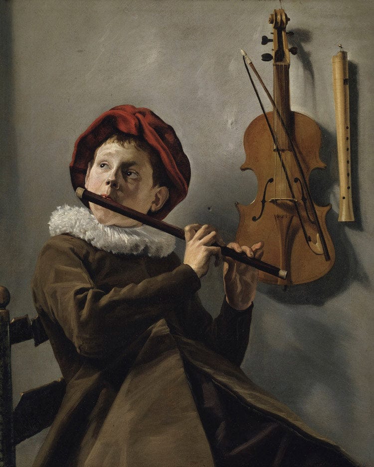 Young Flute Player 1630 By Judith Leyster Fine Art Print