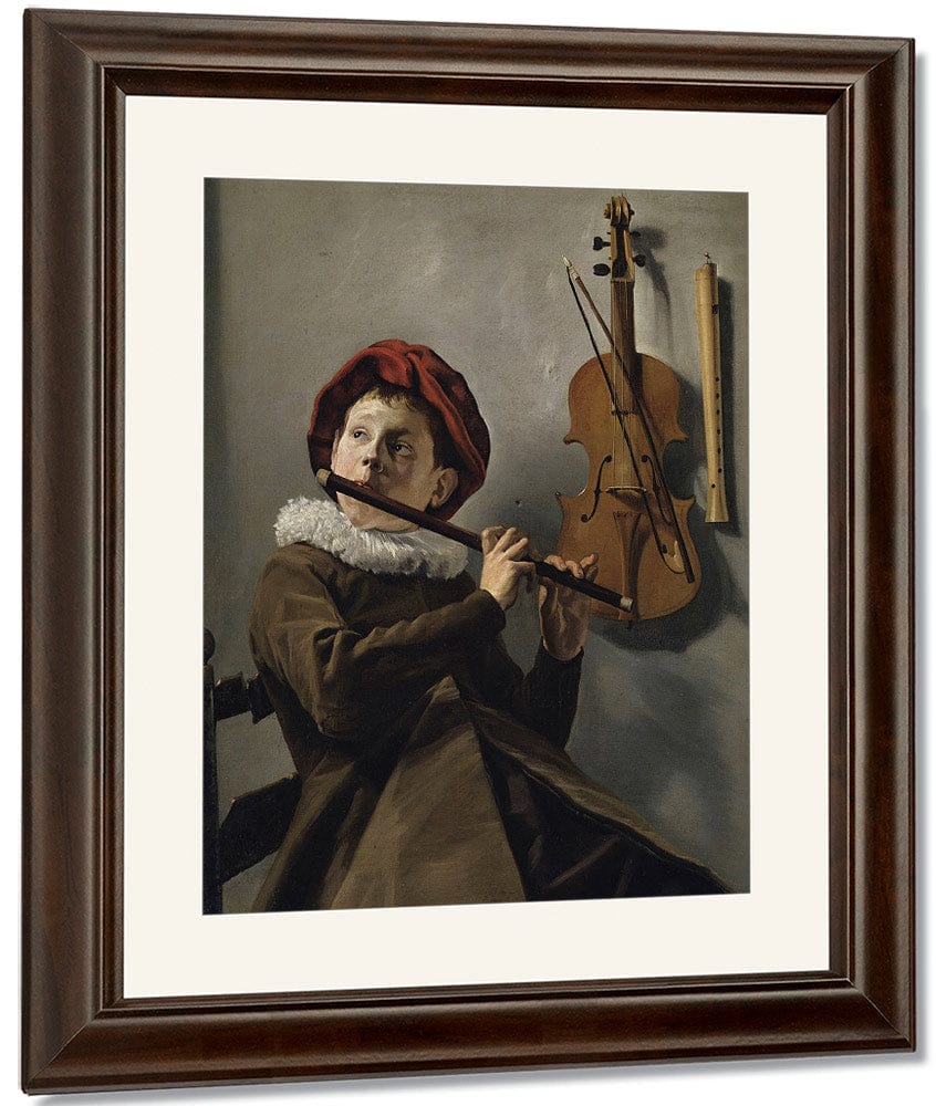 Young Flute Player 1630 By Judith Leyster Fine Art Print