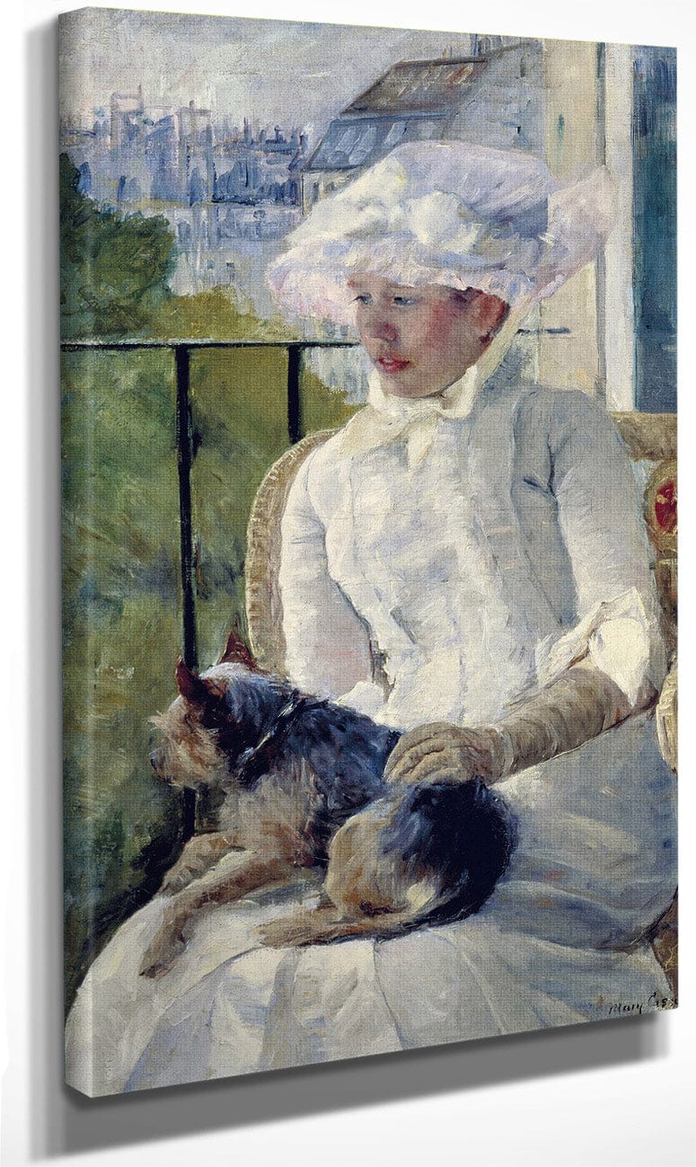 Young Girl At A Window By Mary Cassatt Fine Art Print