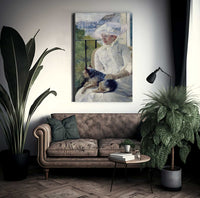 Young Girl At A Window By Mary Cassatt Fine Art Print