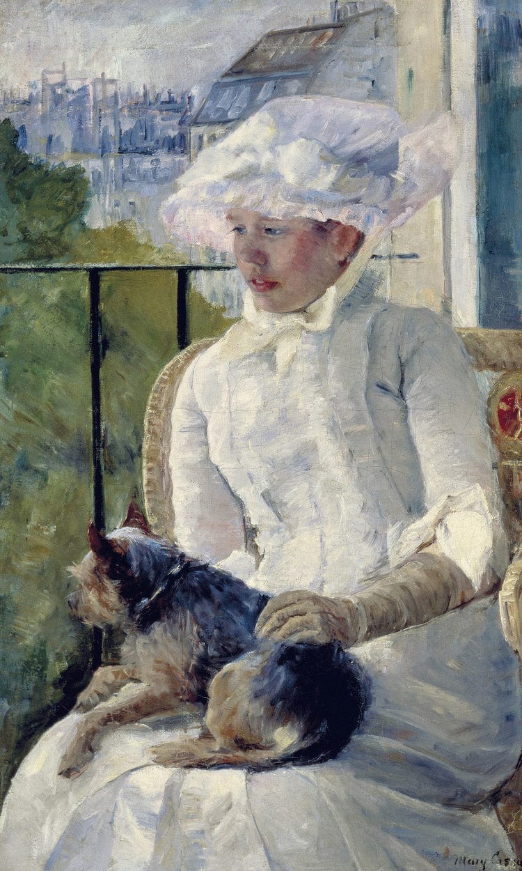 Young Girl At A Window By Mary Cassatt Fine Art Print