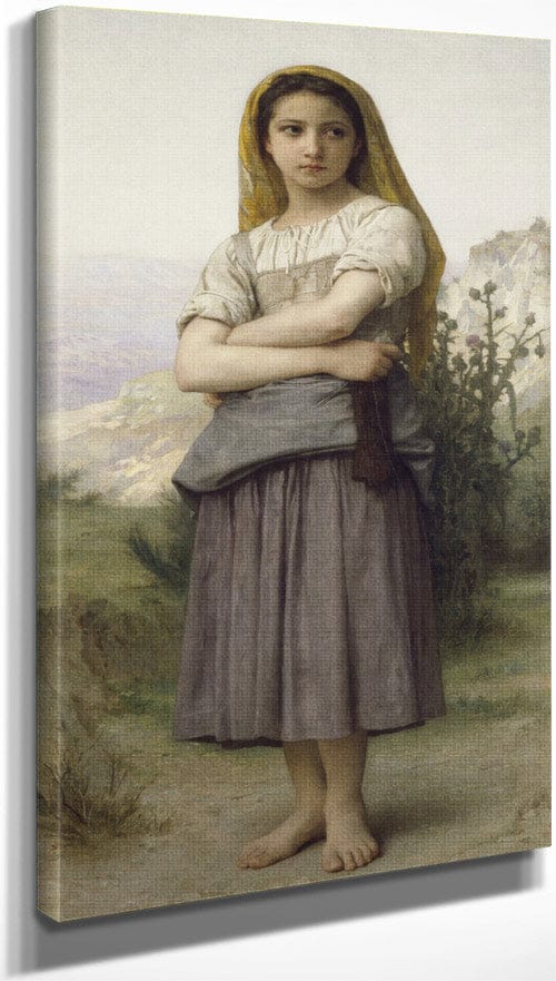 Young Girl By William Adolphe Bouguereau Fine Art Print