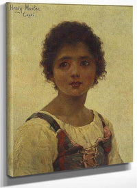 Young Girl From Capri By Henry Mosler Fine Art Print