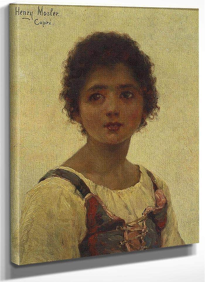 Young Girl From Capri By Henry Mosler Fine Art Print