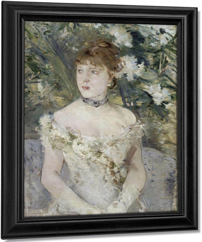 Young Girl In A Ball Gown 1879 Oil On Canvas 54X71Cm By Berthe Morisot Fine Art Print
