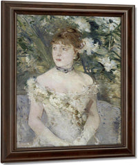 Young Girl In A Ball Gown 1879 Oil On Canvas 54X71Cm By Berthe Morisot Fine Art Print