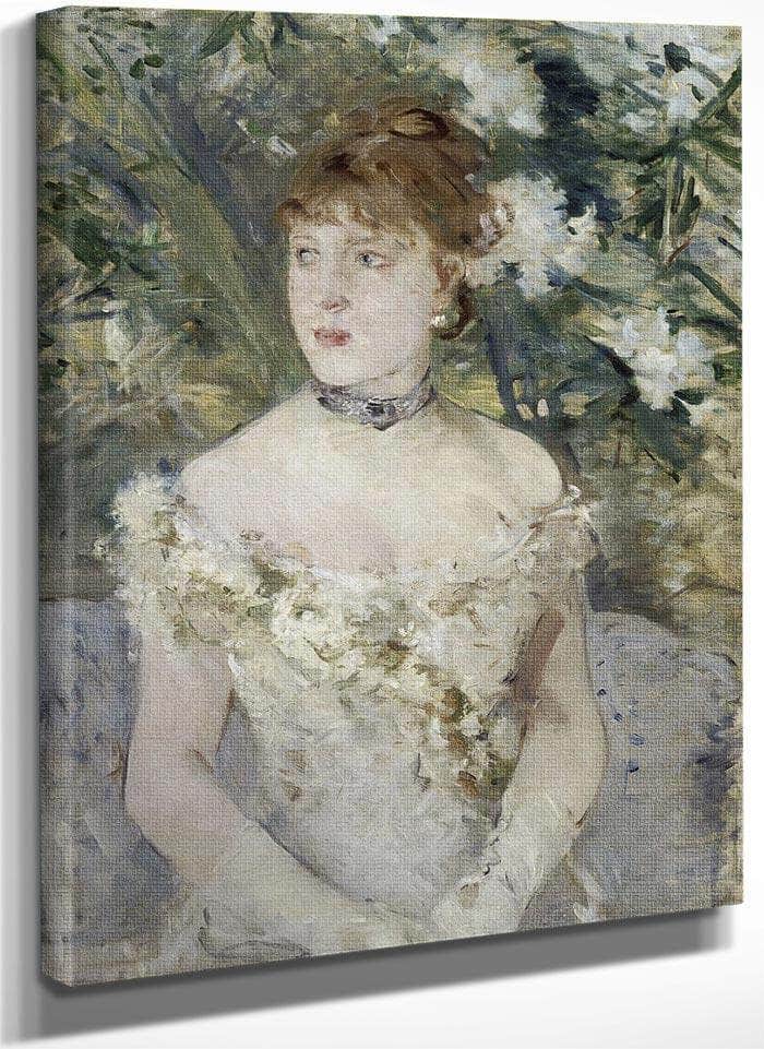 Young Girl In A Ball Gown 1879 Oil On Canvas 54X71Cm By Berthe Morisot Fine Art Print