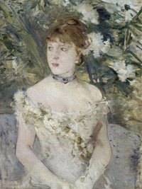 Young Girl In A Ball Gown 1879 Oil On Canvas 54X71Cm By Berthe Morisot Fine Art Print