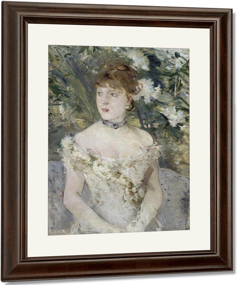 Young Girl In A Ball Gown 1879 Oil On Canvas 54X71Cm By Berthe Morisot Fine Art Print