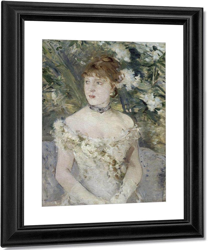 Young Girl In A Ball Gown 1879 Oil On Canvas 54X71Cm By Berthe Morisot Fine Art Print
