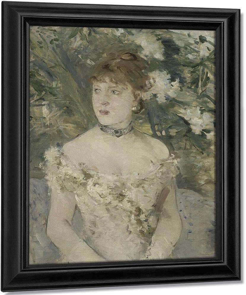 Young Girl In A Ball Gown By Berthe Morisot Fine Art Print
