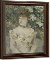 Young Girl In A Ball Gown By Berthe Morisot Fine Art Print