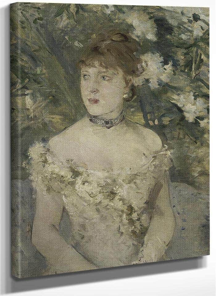 Young Girl In A Ball Gown By Berthe Morisot Fine Art Print