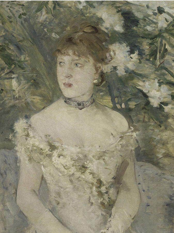Young Girl In A Ball Gown By Berthe Morisot Fine Art Print