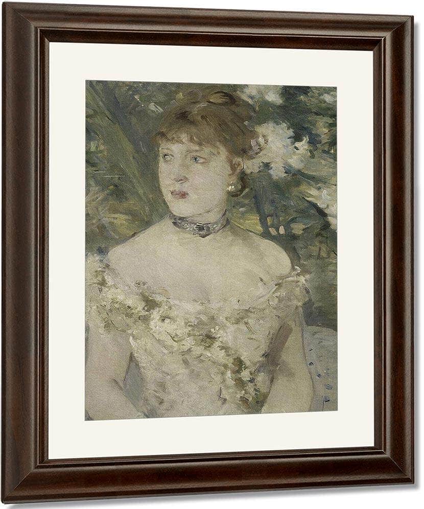 Young Girl In A Ball Gown By Berthe Morisot Fine Art Print