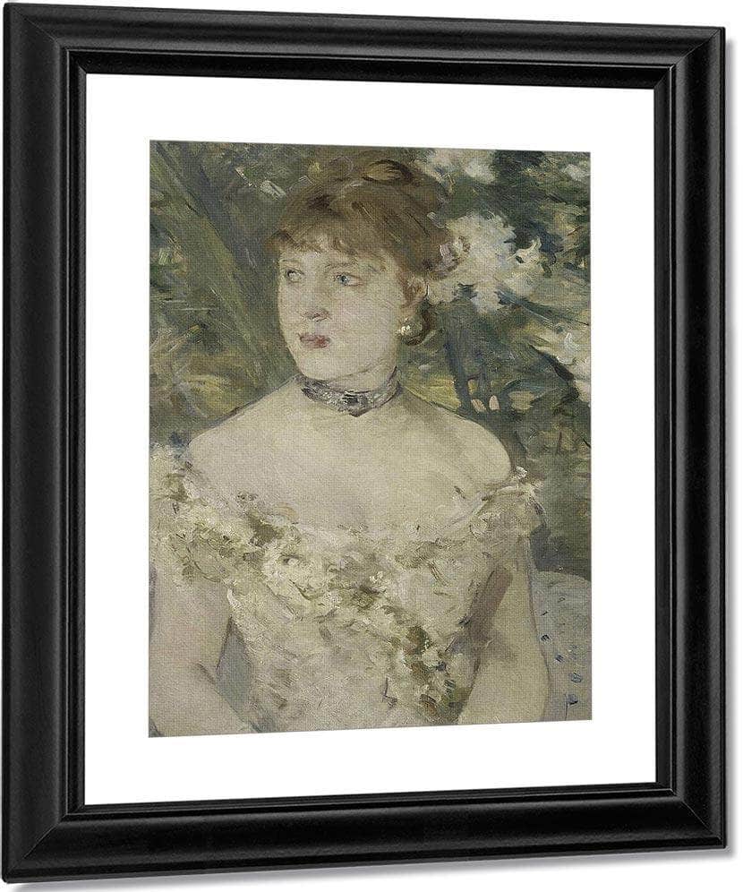 Young Girl In A Ball Gown By Berthe Morisot Fine Art Print