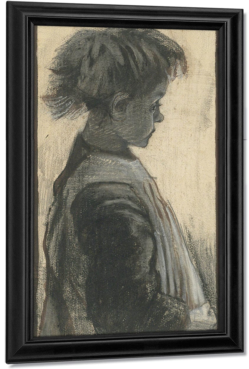 Young Girl In An Apron By Vincent Van Gogh Fine Art Print