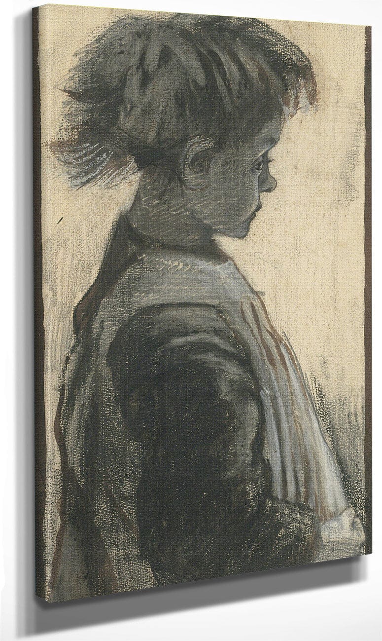Young Girl In An Apron By Vincent Van Gogh Fine Art Print