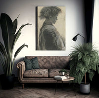 Young Girl In An Apron By Vincent Van Gogh Fine Art Print