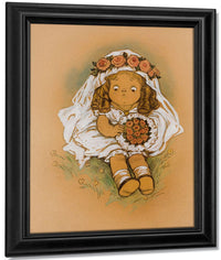 Young Girl In White Dress By Grace G Drayton Fine Art Print