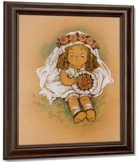 Young Girl In White Dress By Grace G Drayton Fine Art Print