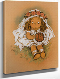 Young Girl In White Dress By Grace G Drayton Fine Art Print