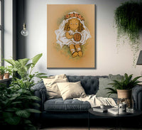 Young Girl In White Dress By Grace G Drayton Fine Art Print