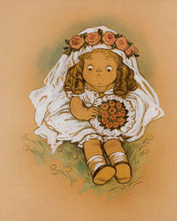 Young Girl In White Dress By Grace G Drayton Fine Art Print