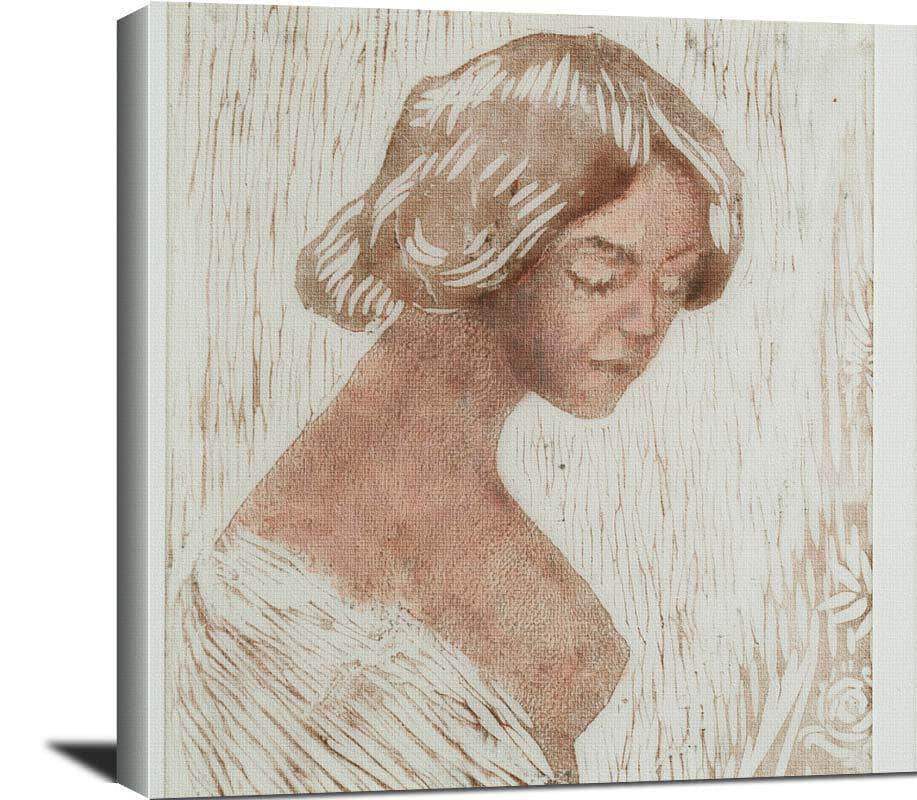 Young Girl Nicolai Astrup Canvas Art Fine Art Print