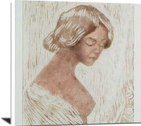 Young Girl Nicolai Astrup Canvas Art Fine Art Print