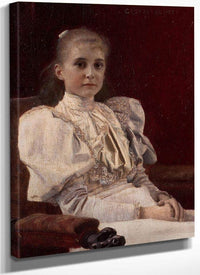 Young Girl Seated 1894 Leopold Museum By Gustav Klimt Fine Art Print