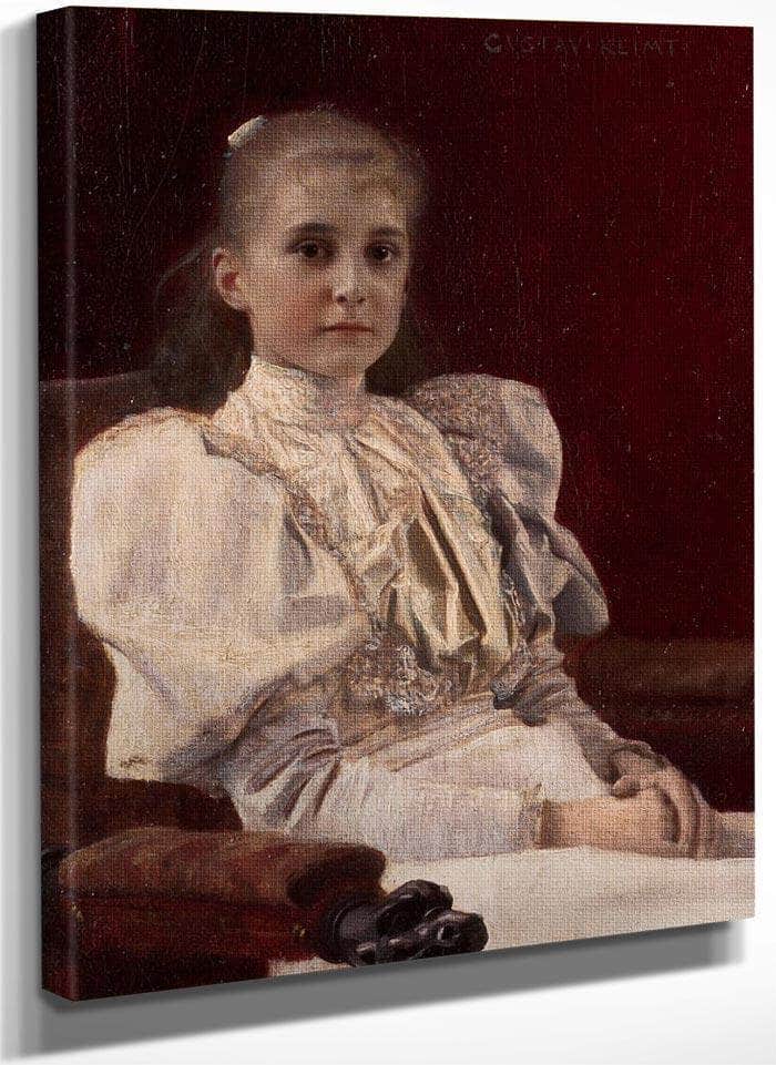 Young Girl Seated 1894 Leopold Museum By Gustav Klimt Fine Art Print