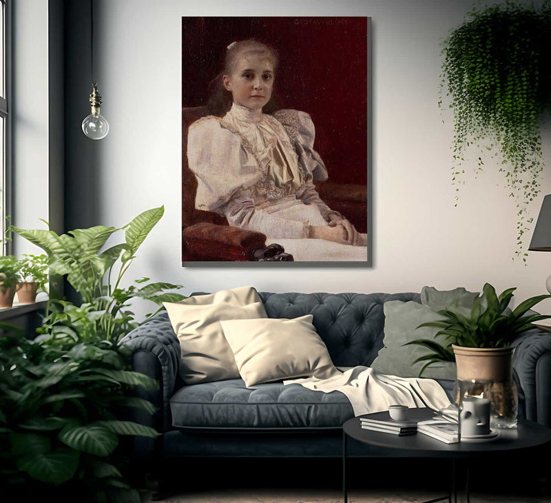 Young Girl Seated 1894 Leopold Museum By Gustav Klimt Fine Art Print