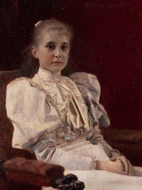 Young Girl Seated 1894 Leopold Museum By Gustav Klimt Fine Art Print