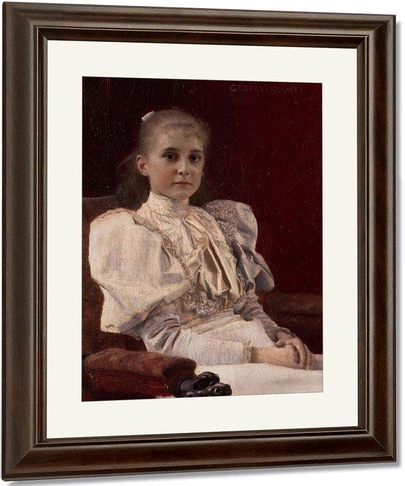 Young Girl Seated 1894 Leopold Museum By Gustav Klimt Fine Art Print