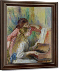 Young Girls At The Piano By Pierre Auguste Renoir Fine Art Print
