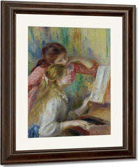 Young Girls At The Piano By Pierre Auguste Renoir Fine Art Print